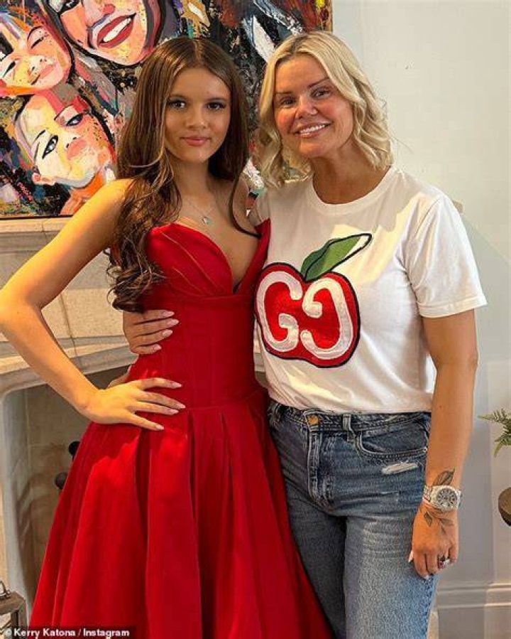 Children: Kerry is a mother to Molly, 19, Lilly-Sue, 18, with ex-husband Brian McFadden, Heidi, 13, Maxwell, 12, with ex Mark Croft, 49, and Dylan-Jorge, six, whose father George Kay tragically passed away in 2019 (pictured in 2020)